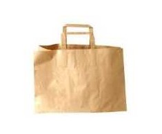 Multi Nešiojimo maišelis 17 l 350x170x245 mm 80 g su rankenomis, popierinis, gėlių rašto, rudas, 50 vnt. – 4 pakuotės po 50 vnt./kartonas