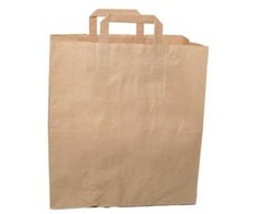 Multi Nešiojamas maišelis 22 l 320x170x350 mm 80 g Hank popierius rudas, 200 vnt./kartone