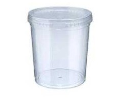 Multi Kibiras 1100 ml Ø122x133 mm PP, skaidrus, 24 vnt.