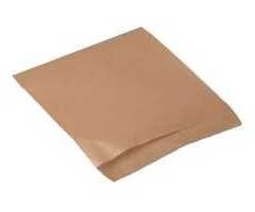 Multi Burger kišenės 12x12 cm mažos kraft popierius/PE 40g rudos 107541-2 140x135mm, 1000 vnt./kartoninė dėžė