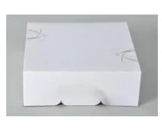 Multi tortų dėžutė su atlenkiamu dangteliu S-Line 230x230x80 mm kartoninė be langelio balta/pilka 100 vnt./kartoninėje dėžėje