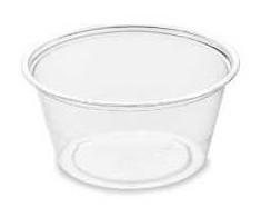 Multi Padažo indelis 60 ml apvalus Ø62x30 mm RPET skaidrus, 25 pakuotės x 100 vnt./kartoninė dėžė