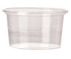 Multi Padažo indelis 80 ml Ø70 mm apvalus PS skaidrus, 100 vnt./pakuotėje