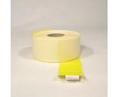 Multi Etiketė 46x36mm neutrali DT su apsauginiu antspaudu, geltona, nuolatiniai klijai, skirta spausdinti, 2000 vnt./ritinyje (2000 vnt.)
