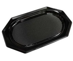Multi Tray 30x45 cm Midi plastikas PET juodas lid for 73703, 10 pcs.