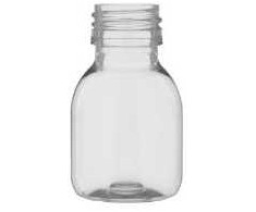 Multi Vaistų buteliukas sirupui 60 ml Ø43xH74mm 30% RPET, 640 vnt./dėžėje