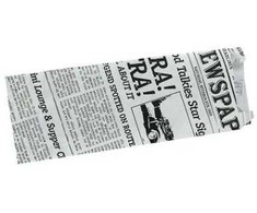 Multi Prancūziško hot dogo maišelis Old News 70/30x185 mm su atlenkimu 1000 vnt./kartonas