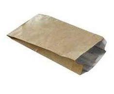 Multi Grilis maišelis 160x65x310+20mm kraft su aliuminiu - rudos spalvos - 250 vnt./kartonas