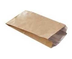 Multi Grilis maišelis 190x85x335+20mm kraft su aliuminiu rudas, 250 vnt./kartonas