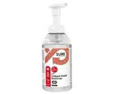 Multi Rankų dezinfekavimo putos Sure Instant Hand Sanitizer 475 ml C2C su kvapniuoju dozatoriumi, 6 x 475 ml/kartonas