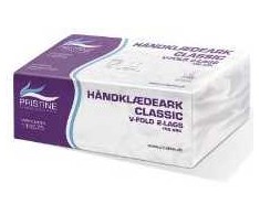 Multi Rankšluosčių lapai Pristine Classic V-Fold 2 sluoksnių perdirbti natūralūs 20 pakelių x 150 vnt./kartone