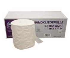 Multi Rankšluosčių ritinys Pristine Extra Soft 1 sluoksnio Ø20xB20,5cm x L280m su šerdimi, naujas pluoštas, baltas, 6 vnt. x 1/pak