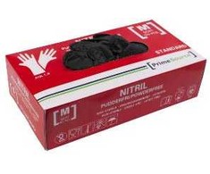 multimatic Handske Engangs Prime Source STANDARD str M uden Pudder Nitril AQL 1.5 Sort,100 stk/pk