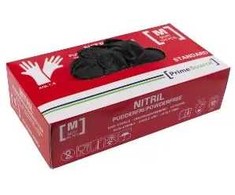multimatic Handske Engangs Prime Source STANDARD str M uden Pudder Nitril AQL 1.5 Sort,100 stk/pk