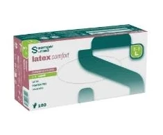 Multi Vienkartinės pirštinės Sempermed Comfort dydis L lateksinės be pudros baltos AQL 1.5, 10 pakelių x 100 vnt. (1 vnt./dėž.)
