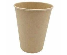 Multi Popierinis kavos puodelis Ø90xH112mm 30 cl 12 oz vienos sienelės rudas, 50 vnt.