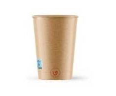 Multi Popierinis/popieriaus puodelis kavai Ø80xH93mm 25cl rudas vienos sienelės Verive 50 vnt.