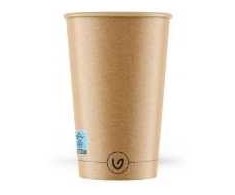 Multi Popierinis kavos puodelis vienos sienelės rudas Verive 35cl (Ø90xH113mm) (20 x 50 vnt./kartonas)