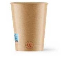 Multi Popierinis/AC kavos puodelis Ø90xH94mm 27cl 10oz vienos sienelės rudas Verive, 20 vnt. x 50 vnt./kartonas