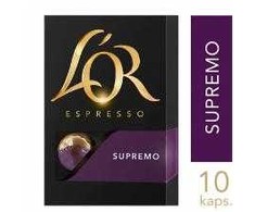 Multi L'OR Lungo Supremo kavos kapsulės, stiprumas 10, 10 vnt. x 10 vnt./dėžutėje