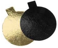 Multi Pyragaičių formelės su rankenėlėmis Ø80 mm 1100 g juoda/auksinė 250 vnt./dėžėje