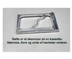Multi Kasetė, skirta 2187 1 skyriaus 1 ertmės dėklui 38284, tinka DF20 (1 vnt./dėžutėje)