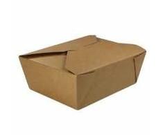 Multi Kartoninės maisto talpyklos 1 l 170/155x140/120x65 mm popierius su PE danga rudos, 300 vnt./kartone