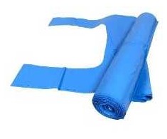 Multi Maišas su mazgu 120 L 750x1610 mm 55 my mėlynas, 10 ritinių x 10 vnt./dėžėje