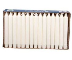 Multi Karūnos formos žvakės Ø23 x H200mm, dega 7 valandas, baltos, pažymėtos Swan, 30 vnt./pak.