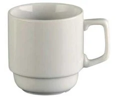 Multi Porcelianinis puodelis, 28 cl, Ø8x9 cm, baltas, 48 vnt./dėžutėje