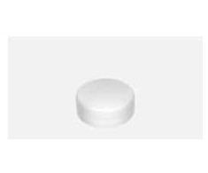 Multi Žema apvali Ø38mm HDPE balta, 250 vnt./pak.
