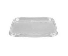 Multi Plastikiniai dangteliai 129x129x8 mm PP 1150/600 ml kibirui, 24 vnt., permatomi