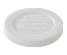 Multi Weck dangtelis Ø8,6 cm patentuotiems stiklainiams, baltas plastikas, 15 vnt. x 5 vnt./kartonas