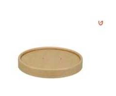 Multi Lid Verive apvalus Ø18,5 x A1,5 cm popierius/PLA rudos spalvos, 50 vnt.