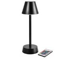 Multi LED lempa Zelda Ø10,3x32cm su nuotolinio valdymo pultu, juoda