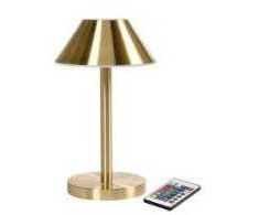 Multi LED lempa Zelda Midi Ø12xH21.5cm su nuotolinio valdymo pultu, auksinė, 6 vnt./dėžutėje