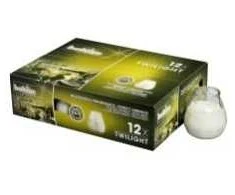 Multi Twilight candle, burn time 70 hours, clear, 12 pcs/carton