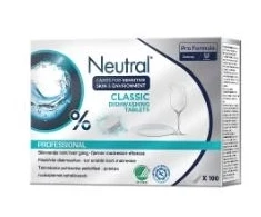 MULTI indaplovės tabletės, 5 pakeliai x 100 vnt., Neutral Professional Classic