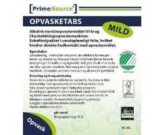Indaplovės tabletės Prime Source Mild 40 vnt. Swan sertifikuota