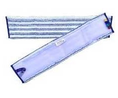 Multi Velcro mopas Universal Mop Pro 60 cm mikrofiltras Öko-tex baltas/mėlynas sausam/šlapiam valymui, 1 vnt.