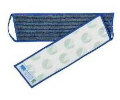 Multi Velcro mopas „Micro Vision Mop Heavy Duty“ 40 cm mikro-pluošto „Swan“ su etikete pilka/mėlyna šlapiam valymui, 5 vnt./pak.