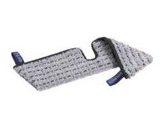 Šluostė, Vileda Swep Single r-MicroPlus Pro, pilka, poliesteris/PP, 50 cm, kišenės