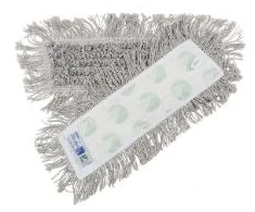Multi Velcro Mop 40 cm su Šiaurės gulbe, su kutais, pilka, sausa/šlapia, medinėms grindims/linoleumui, 5 vnt./pak.