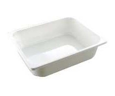 Abena Padėklas 1/2 GN C2325-1B 1 skyriaus 5100 ml L325xW265xH80 mm CPET baltas, 80 vnt./kartono