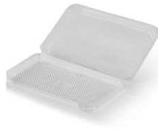 Multi Maisto dėklas 200x126x21 mm, APET, skaidrus, su atlenkiamu dangčiu, 240 vnt./dėžėje