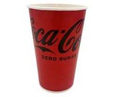 Multi Popierinis puodelis 40 cl Coca Cola Ø90x130 mm Šaltų gėrimų puodelis, 20 ps x 50 vnt. x 1 vnt./kartonas