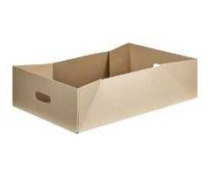 Multi Kartoninė dėžė 575x375x169 mm su rankena, tvirtas kartoninis dugnas, ruda, 25 vnt./pak.