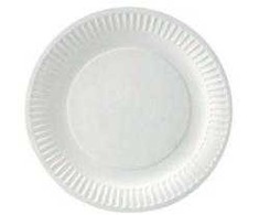 Paptallerken Catersource Ø18 cm oznaczone FSC biodegradowalny balta,100 stk/pk