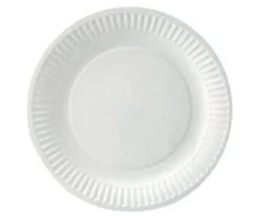 Multi Vienkartinės lėkštės Catersource Ø18xH1cm popierinės baltos, 50 vnt./pak.