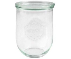 Weck patento stiklas Tulip 1062 ml Ø10.8x14.7 cm be dangtelio, stiklas, 20 vnt./dėžėje